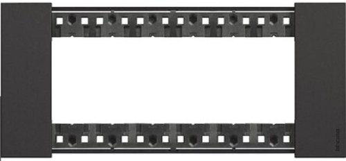 Рамка горизонтальная Legrand BTicino Living Now 1-м. 6 мод. черный картинка